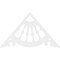 Ekena Millwork Pitch Wagon Wheel Architectural Grade PVC Gable Pediment, 72"W x 42"H x 1"P (14/12) GPP072X042X100WAG - alternate 2
